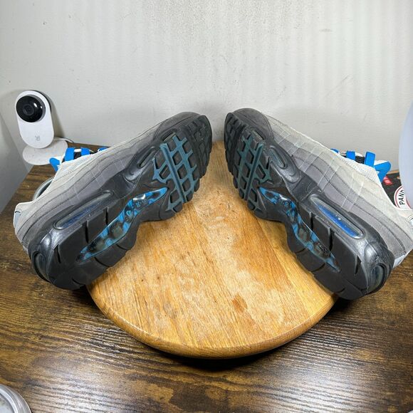 Nike Men\'s Air Max 95 OG‎ Crystal Blue Men\'s Size 10.5 Shoe AT8696-100